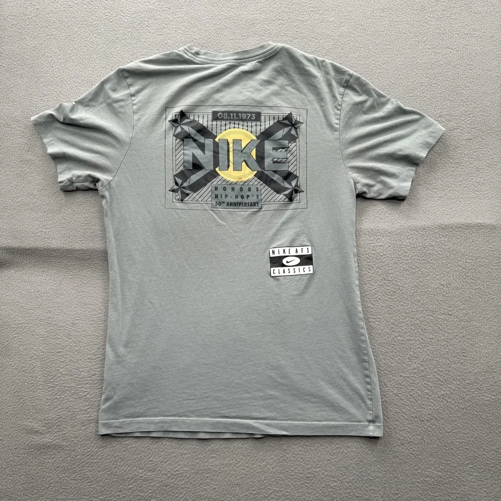 Nike Shirt Mens Small Gray Hip-Hop 50th Anniversary AF1 Graphic Tee Tagless